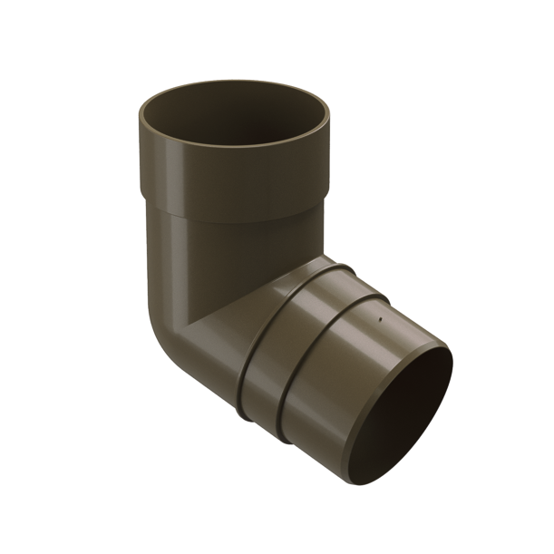 Колено 72˚ для водосточной трубы Premium, каштан - 1